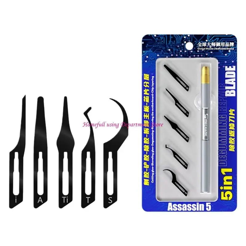 Metal Flat Spudger Soft Thin Opening Pry Tool Opener Tablet Screen Steel Blade for Electronic