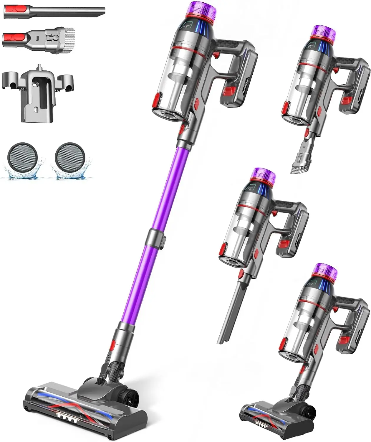 Cordless Vacuum Cleaner Wet Dry 3 in 1 High Suction Handheld Vacuum for Home Mattress Sofa Pet Hair