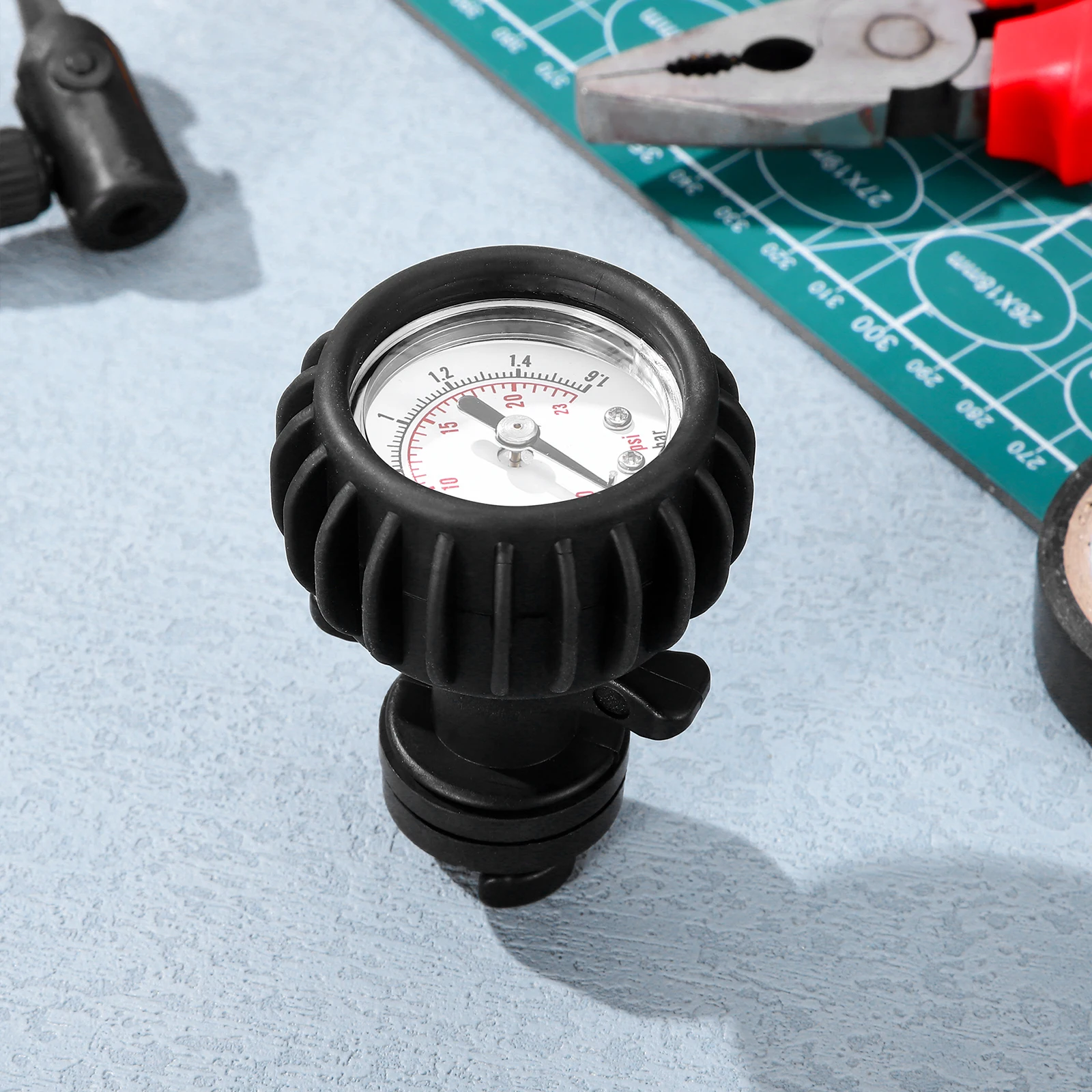 Inflatable Boat Pressure Gauge Gauge PVC Barometer Air Measure Tool Kayak SUP PSI BAR Reader for Outdoor Activities