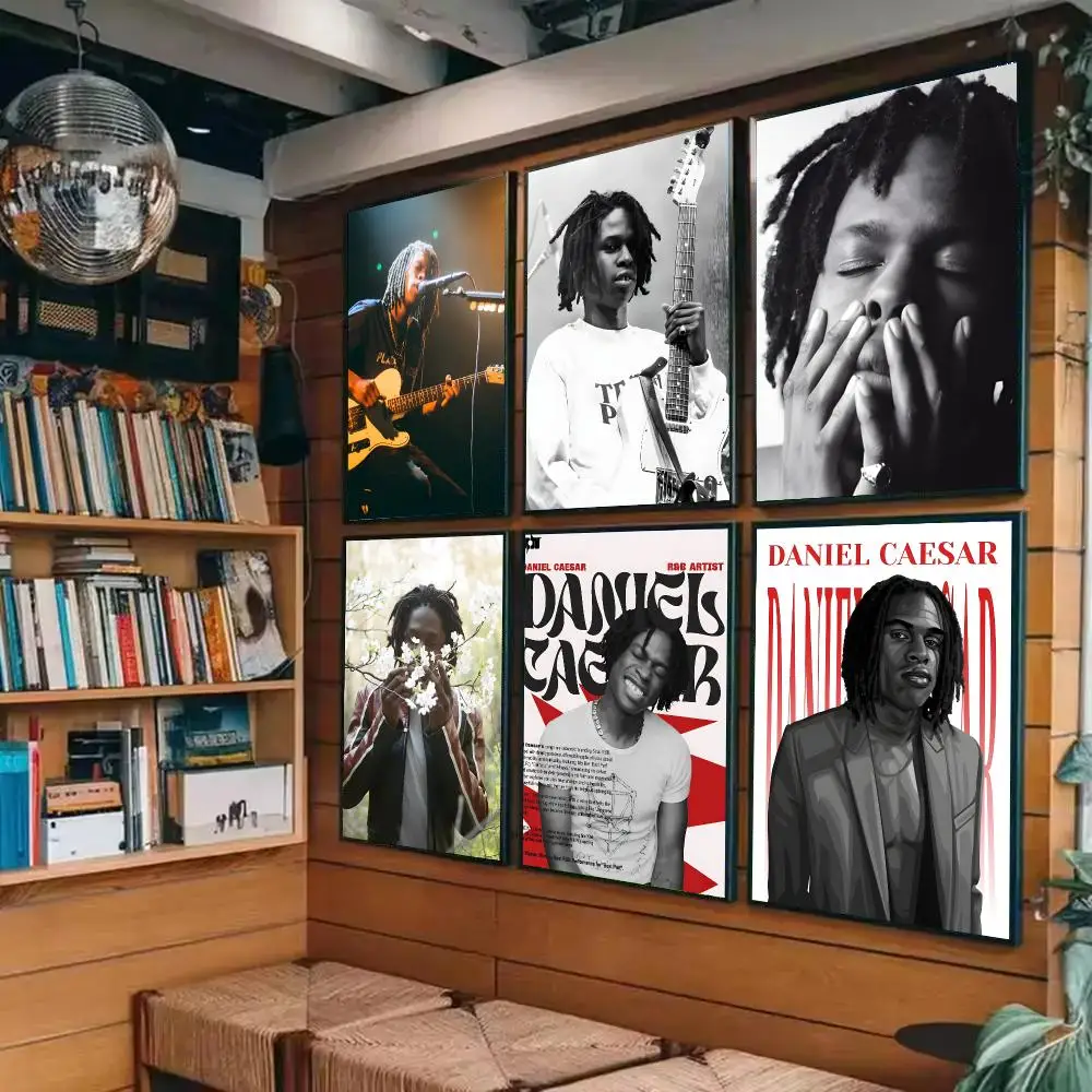 Singer D-Daniel CaesarS Poster Sticky Painting Prints Wall Art Waterproof Home Living Bed Room Bar Cafe Aesthetic Decor