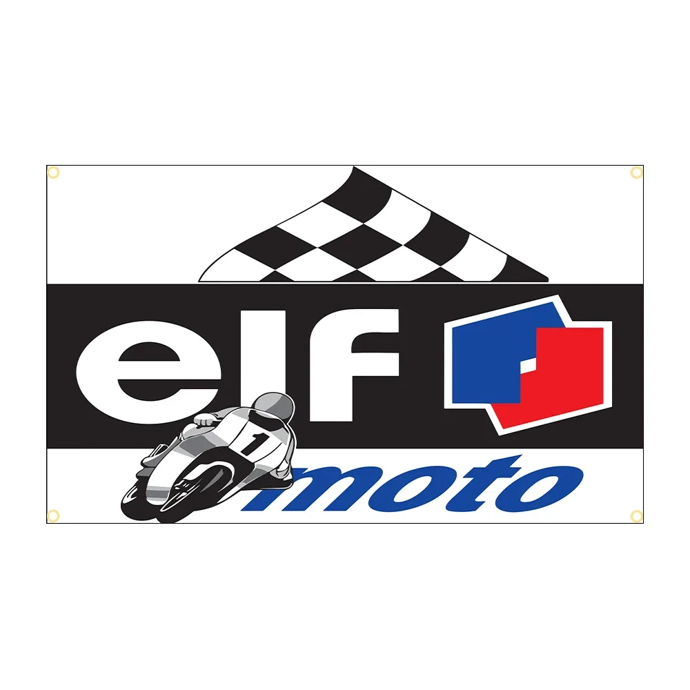 FLAGDOM 90x150cm ELFs Flag Polyester Printed Racing Car Banner For Decor