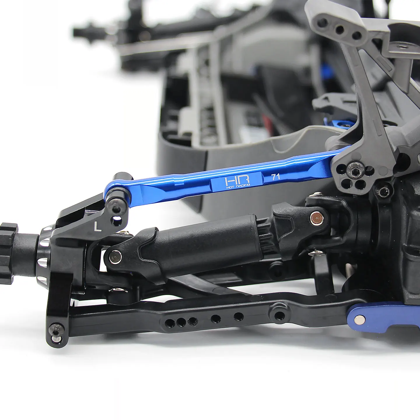 

HR Traxxas 1/8 Jato 4x4 VXL, задние верхние рычаги подвески из алюминиевого сплава, тяги 71 мм, пара.