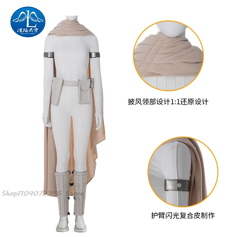 Padme Cosplay Amidala Movie Space Battle Fantasia Costume Travestimento per ragazze Donne Adulti Halloween Carnevale Party Suit