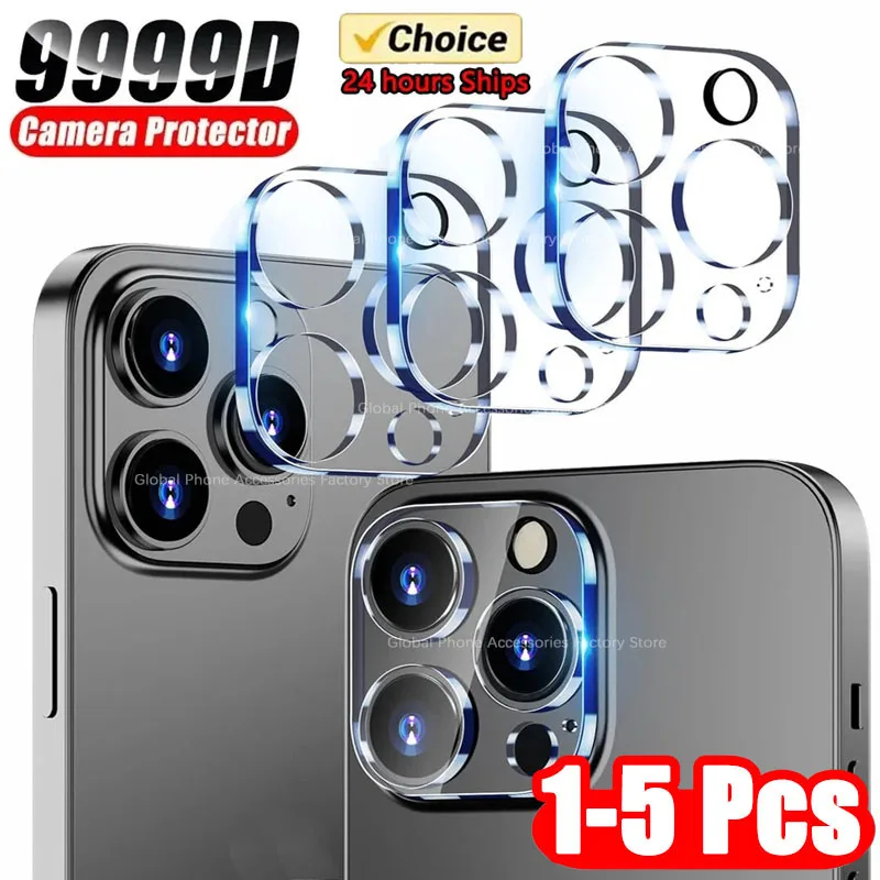 1-5Pcs Full Cover Protective Glass for Iphone 15 11 12 13 Pro XS Max Camera Protector for Iphone 11pro Max 12 13 Mini 14 Pro Max