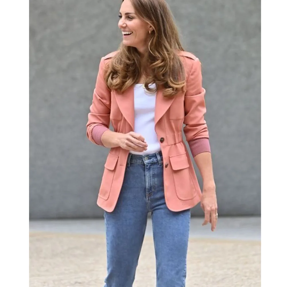 Kate Princess Coat New Designer Spring Autumn Fashion High Quality Women'S Vintage Elegant Party Office Long Sleeve Tops Jacket