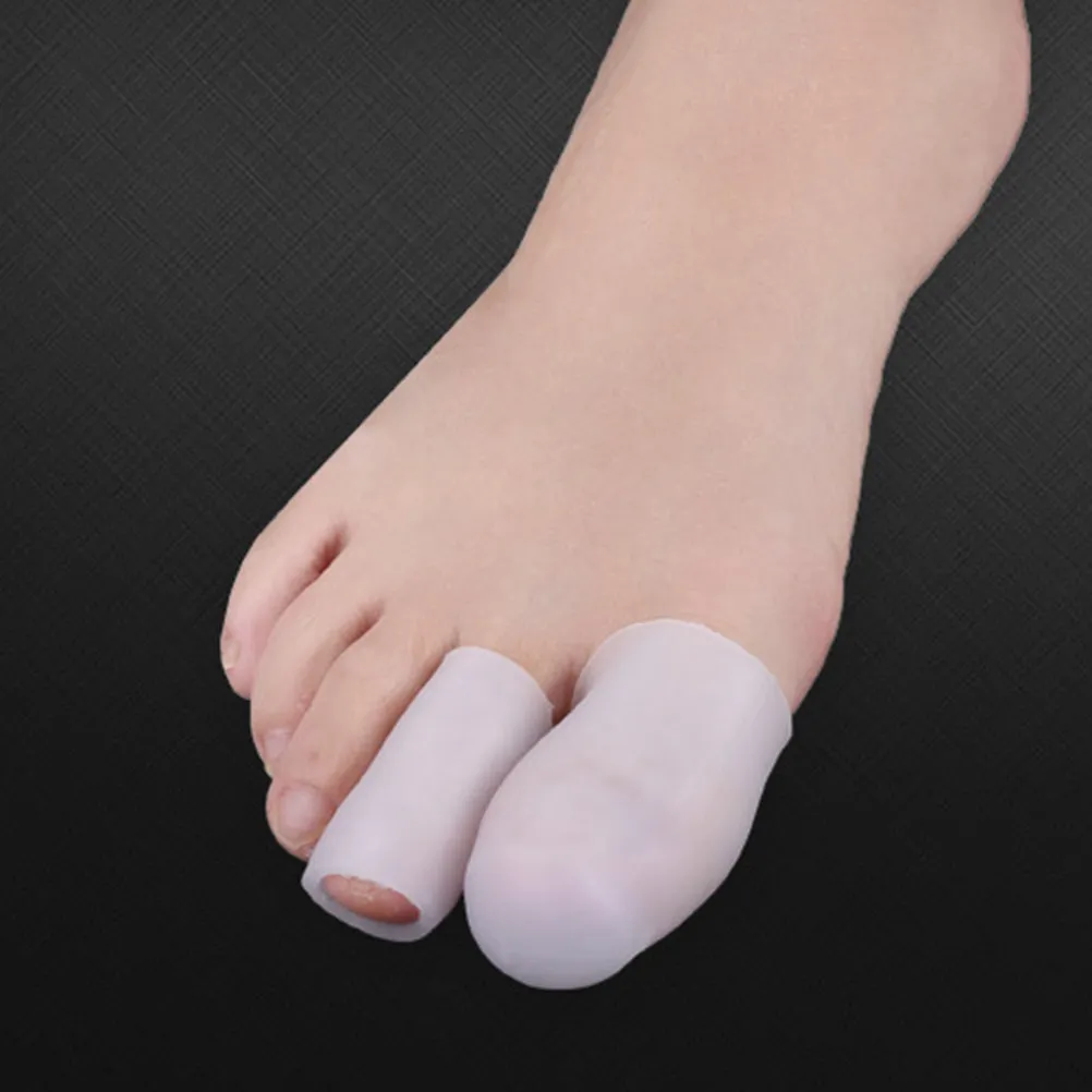 

10Pcs Finger Support Band Silicone Thumb Protector Elastic Finger Sleeve Protector for Arthritis Basketball Trigger Corn Blister