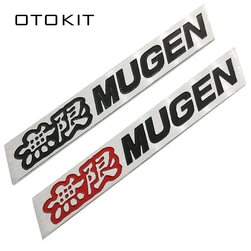 New 3D Aluminum Mugen Emblem Chrome Logo Rear Badge Car Trunk Sticker Car Styling For Honda Civic Accord CRV Fit