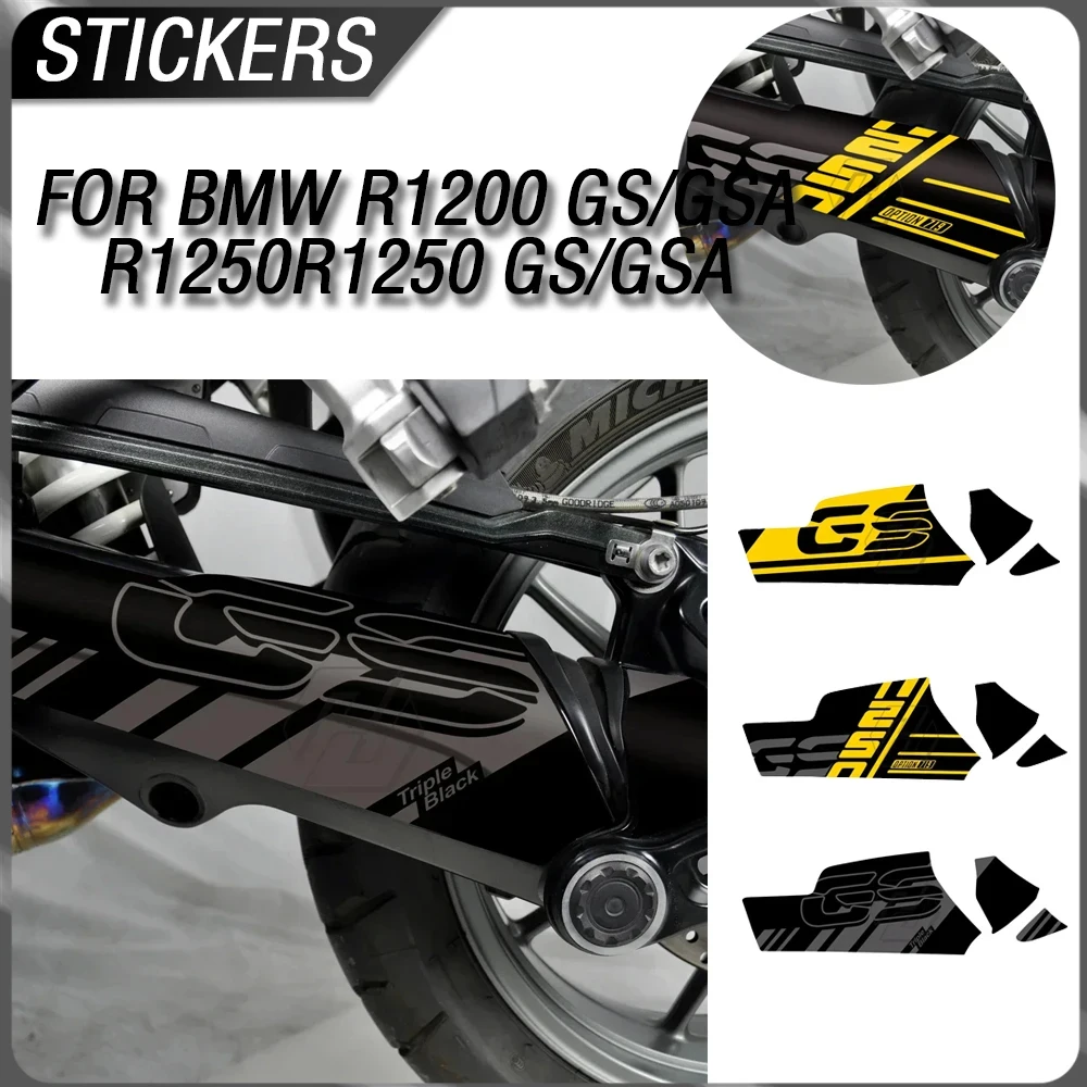 

Для модификации мотоцикла BMW R1200 GS/GSA 2013-2018 и R1250 GS/GSA 2019-2021 с черно-желтым комплектом двухцветных наклеек