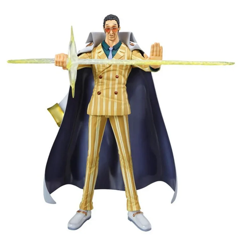 24cm One Piece Anime Figures POP Marine Admiral Borsalino Action Figure PVC Collection Model Doll Ornaments Kids Toys Gifts