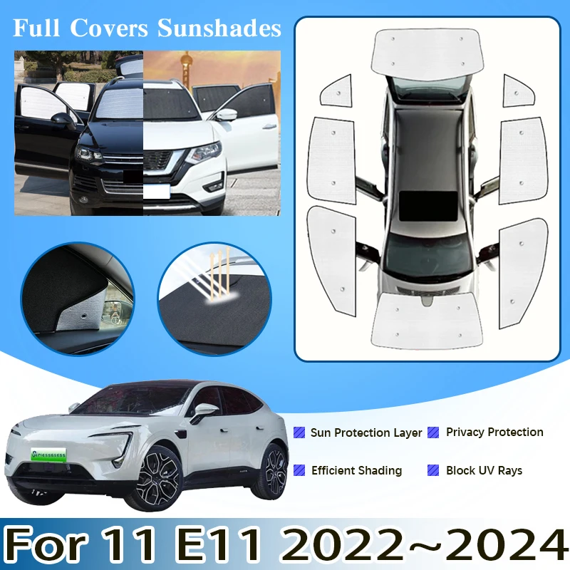 

Anti-UV Car Sun Visors For Avatr 11 E11 2022 2023 2024 Car Window Windshield Sunshades Shading Protector Covers Auto Accessories