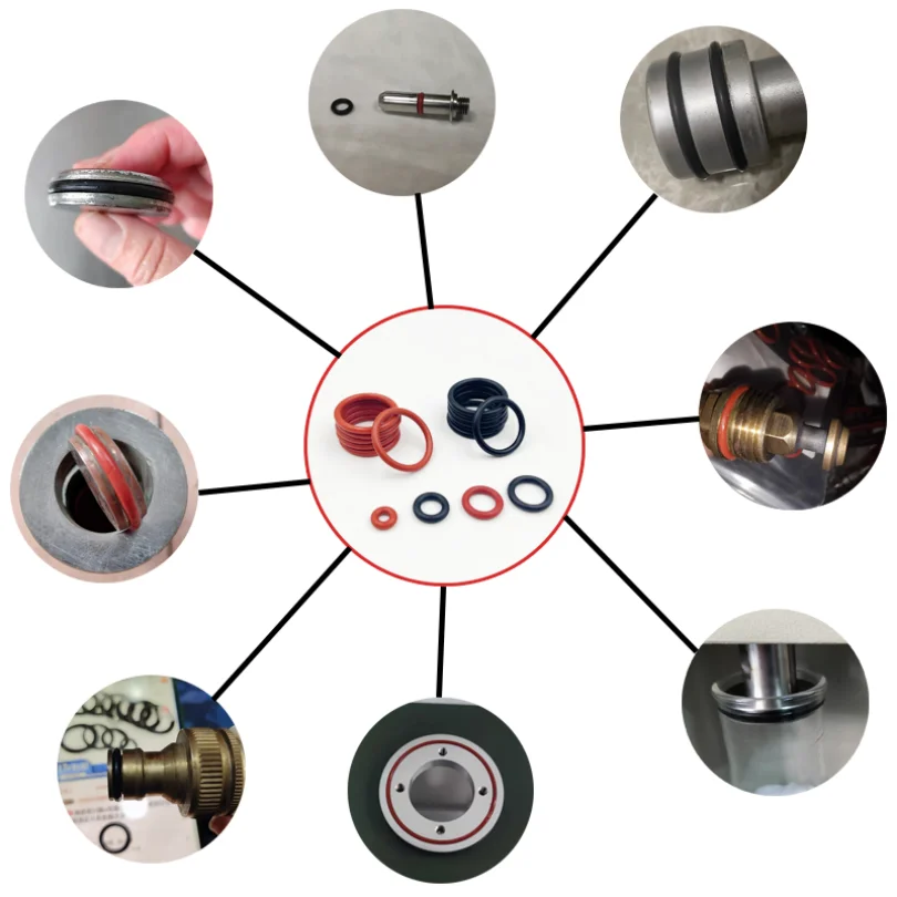 VMQ NBR FKM O-Ring Silikon Roter O-Ring Schwarzer Nitrilkautschuk O-Ring Autodichtungen Korrosion Hochtemperatur-Ölbeständiger Dichtungsscheibe – Detail 7
