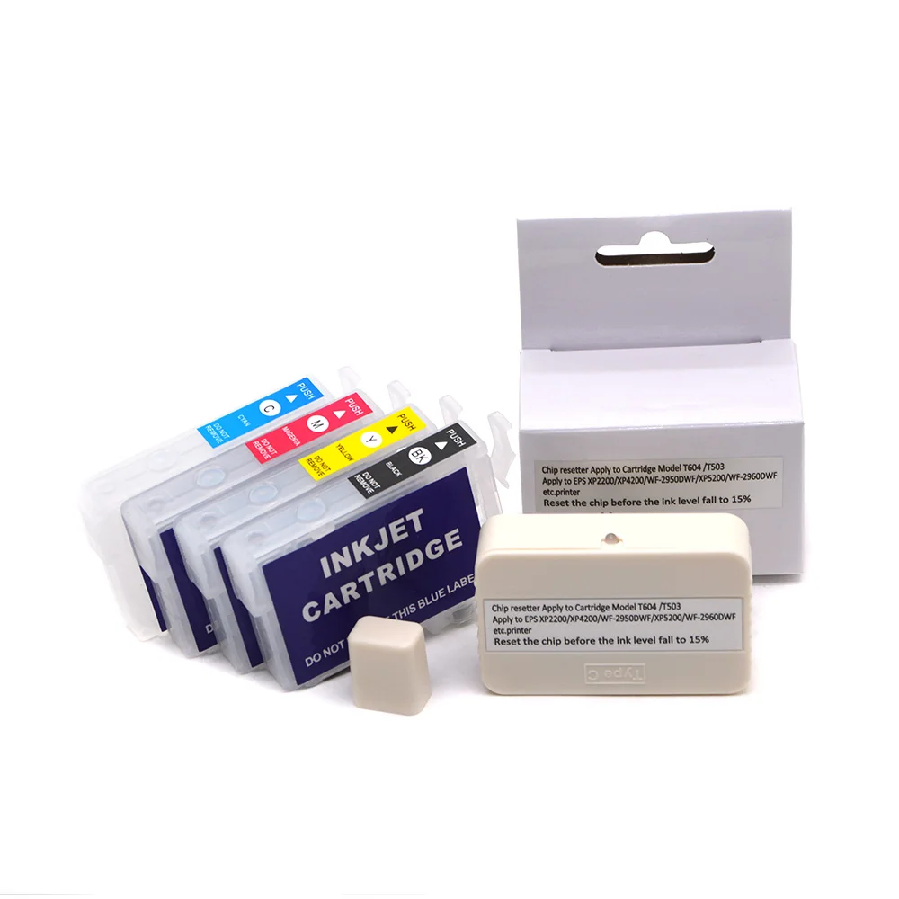 

604XL Empty Refill Ink Cartridge with Chip Resetter for Epson XP-2200 XP-3200 XP-4200 XP-2205 XP-3205 XP-4205 Printer