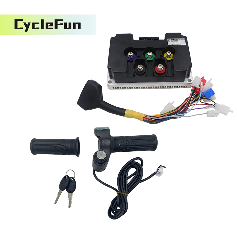

ND72340 FarDriver V2 48V-72V DC 120A Phase 340A 2-3KW with Bluetooth and Twist Throttle with key Scooter Motor Accessories