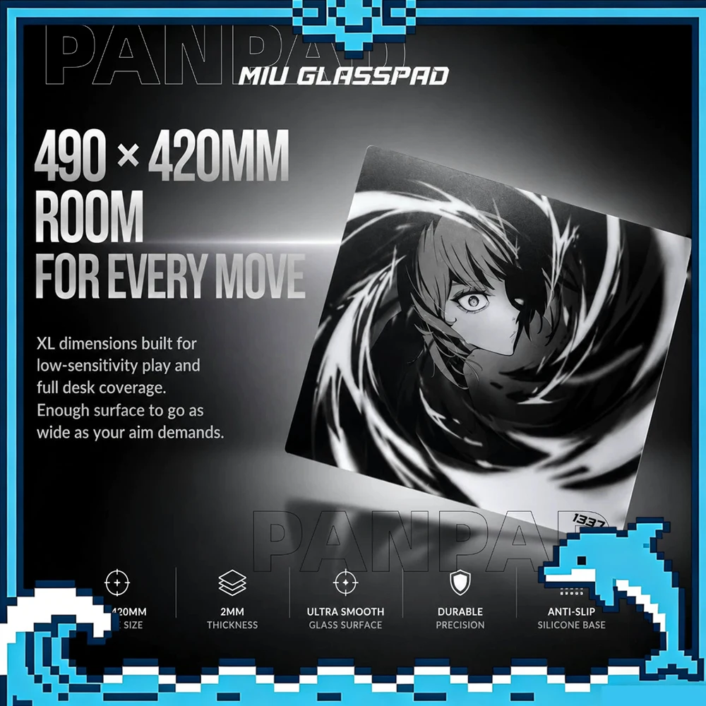 Gaming Accessories For Valorant - PAN Esports 1337Gear MIU KOKU Szklana