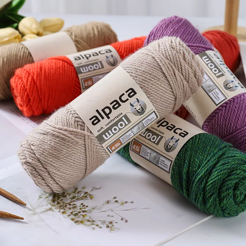 

1 Large Bag 500g Alpaca 245 Stick Needle Thick Wool Yarn Multi-Color Autumn and Winter Fashion Gift for Men and Women Handmade DIY Knitted Material Package Suitable for Knitting Warm Sweaters, Sweaters, Jackets, Scarves, Hats, Gloves, Trousers, Knee Pads 