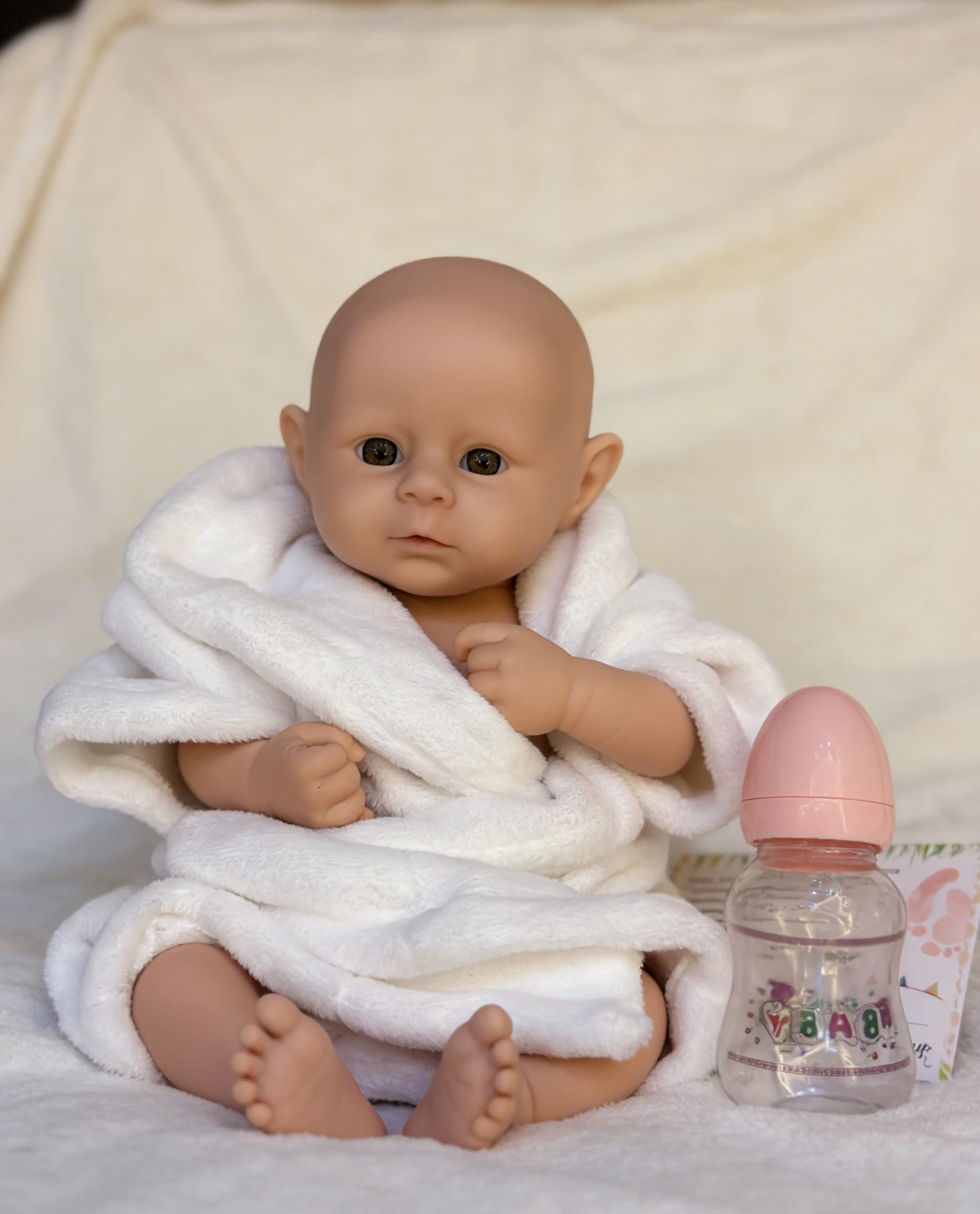 18' Super Soft Silicone Reborn Baby Doll Lifelike Flexible Unpainted Simulated Newborn Girl Archie Party Gift Decor