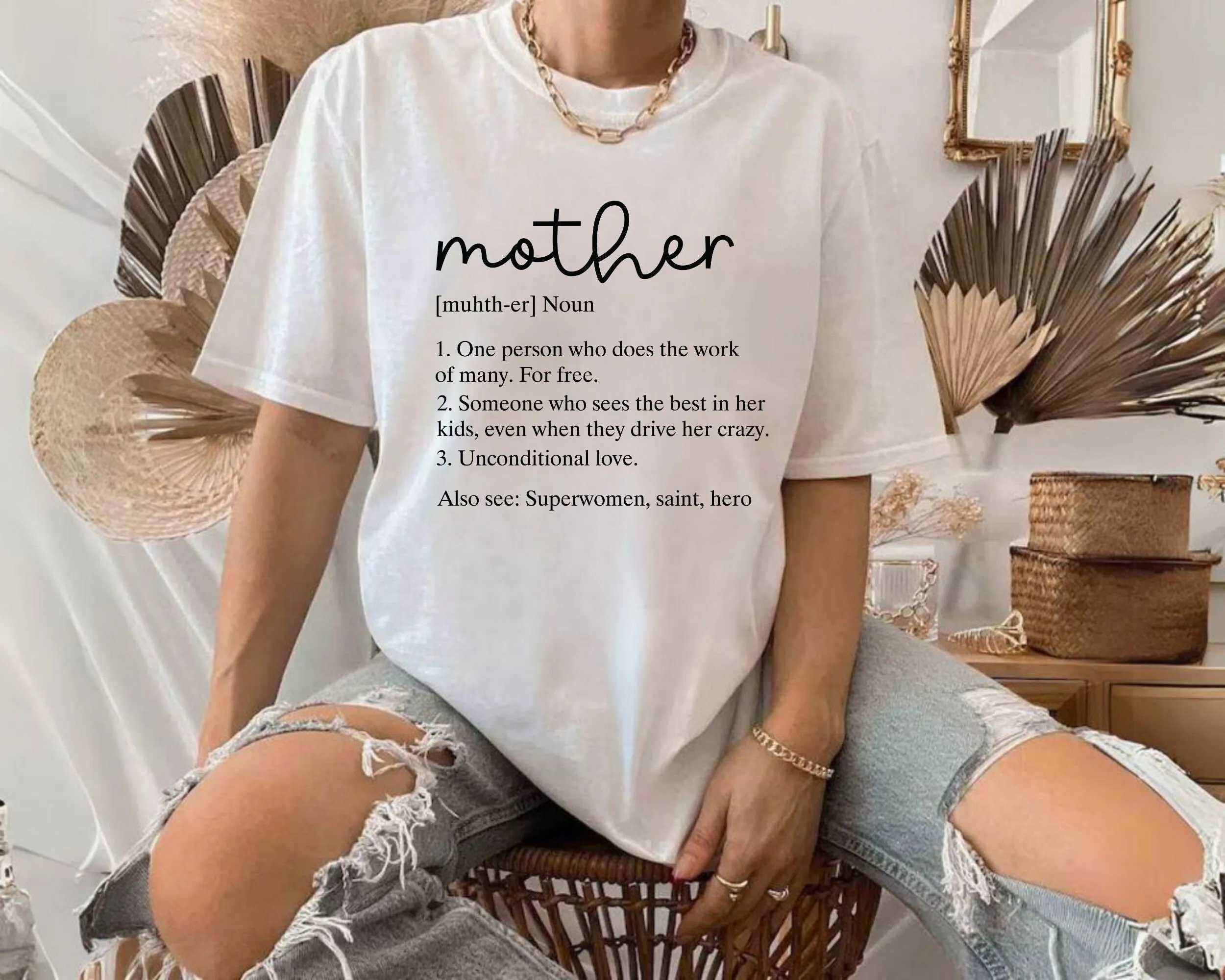 Mother Noun T Shirt Definition s Day Mom Mother's Life Mama Blessed