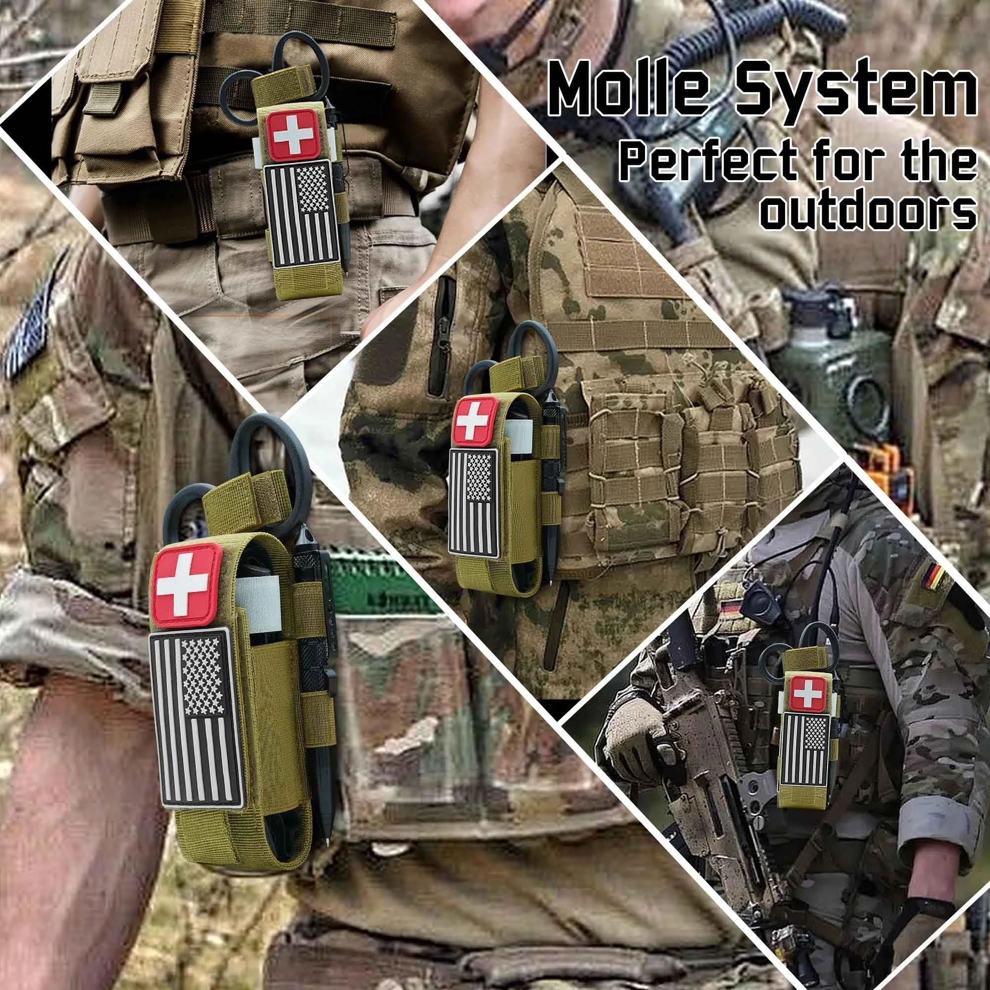 

2-х предметный обновленный чехол для Torniquet 1000D Molle, тактический медицинский жгут, кобуры, уличное снаряжение для страйкбола и охоты и стрельбы