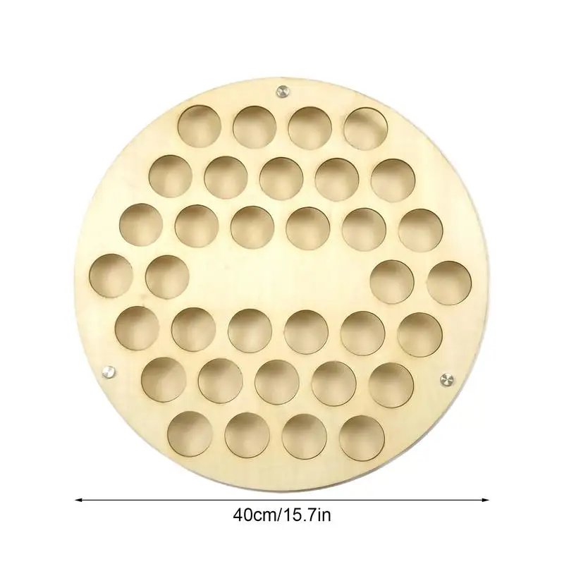 34 Holes Wall Golf Ball Display Rack Wooden Round Golf Ball Shelf Golf Ball Wall Hangings Storage Organizer balls Display Stand