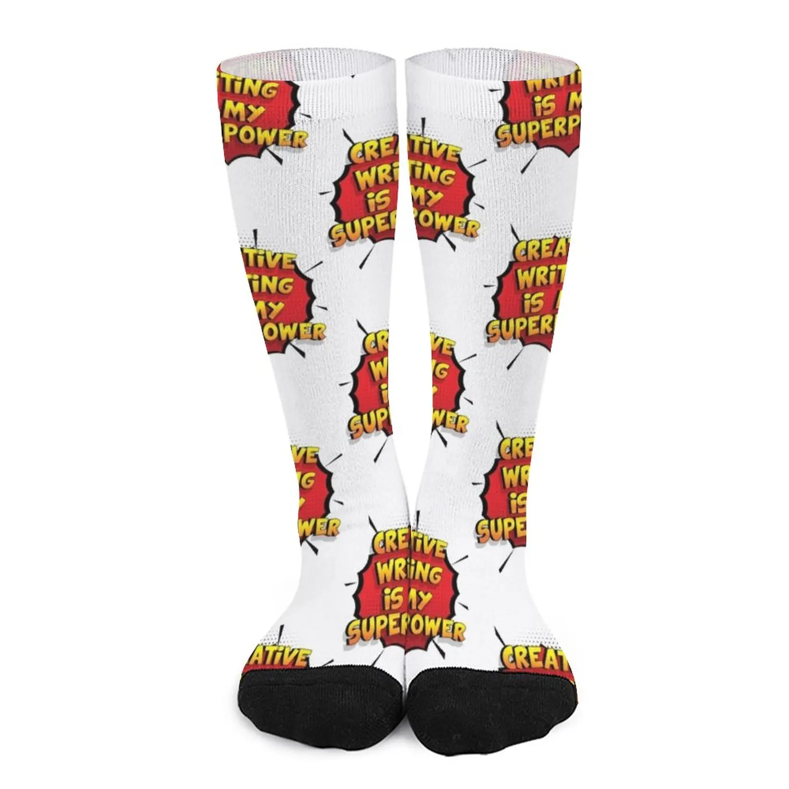 Creative Writing is my Superpower Funny Design Creative Writing Gift Socks Women's warm socks Wholesale luxury socks