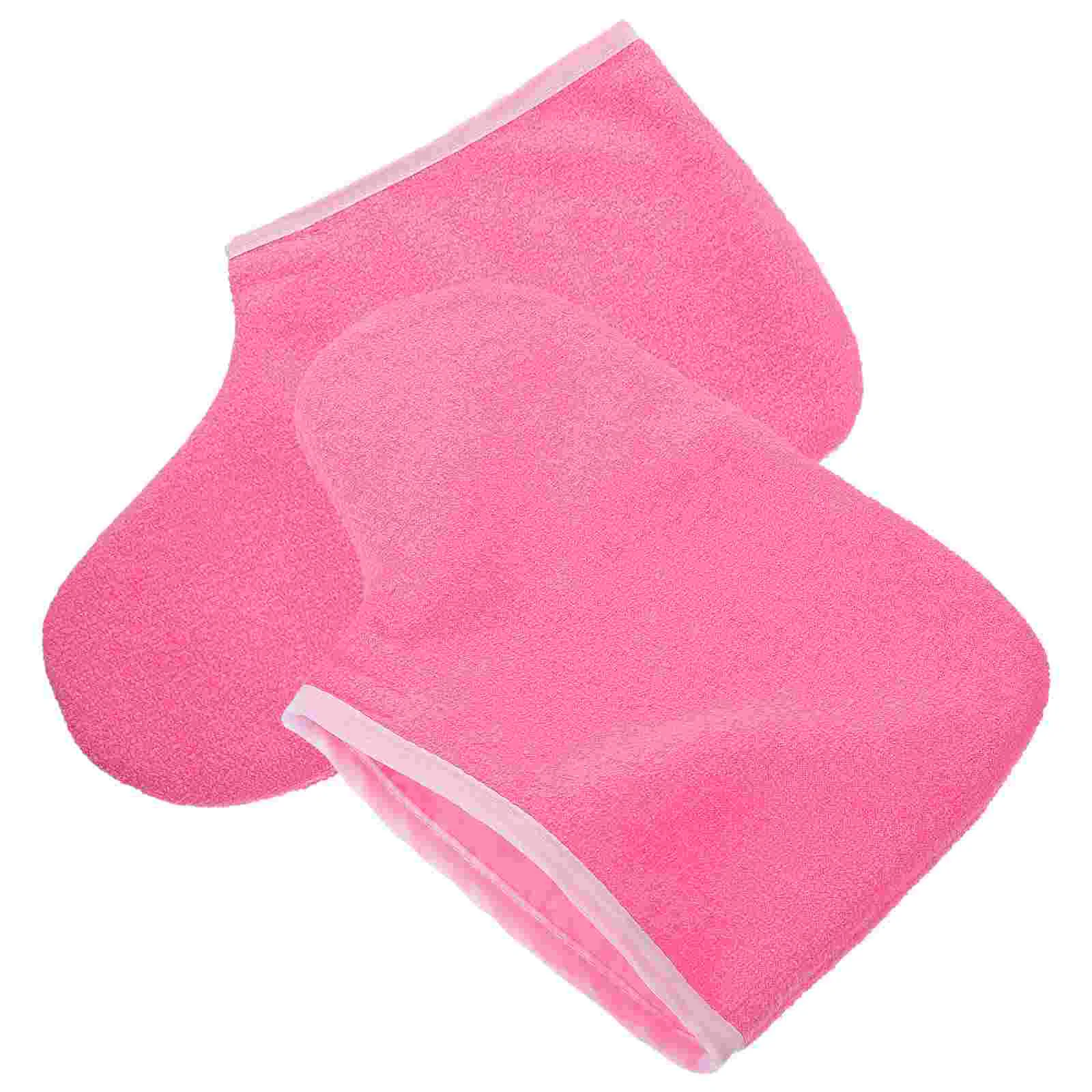 Paraffin Wax Waxed Cotton Footmuffs Covers Spa Wrapping Warming Moisturizing Bath Liners Bags Booties Blue Hydrating Mask for