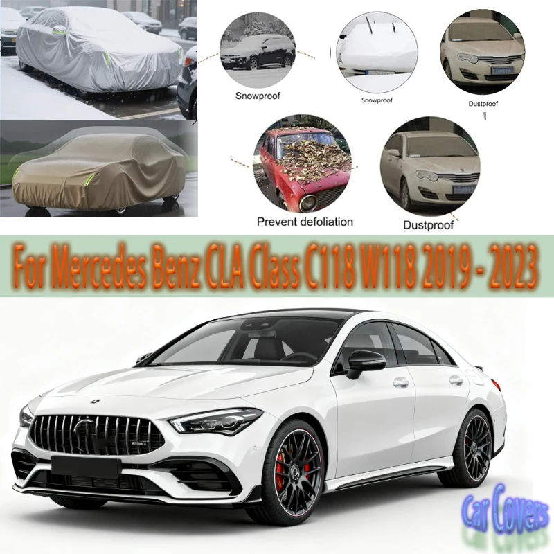 

For Mercedes Benz CLA Class C118 W118 Outdoor Protection Full Car Covers Snow Cover Sunshade Waterproof Dustproof Exterior