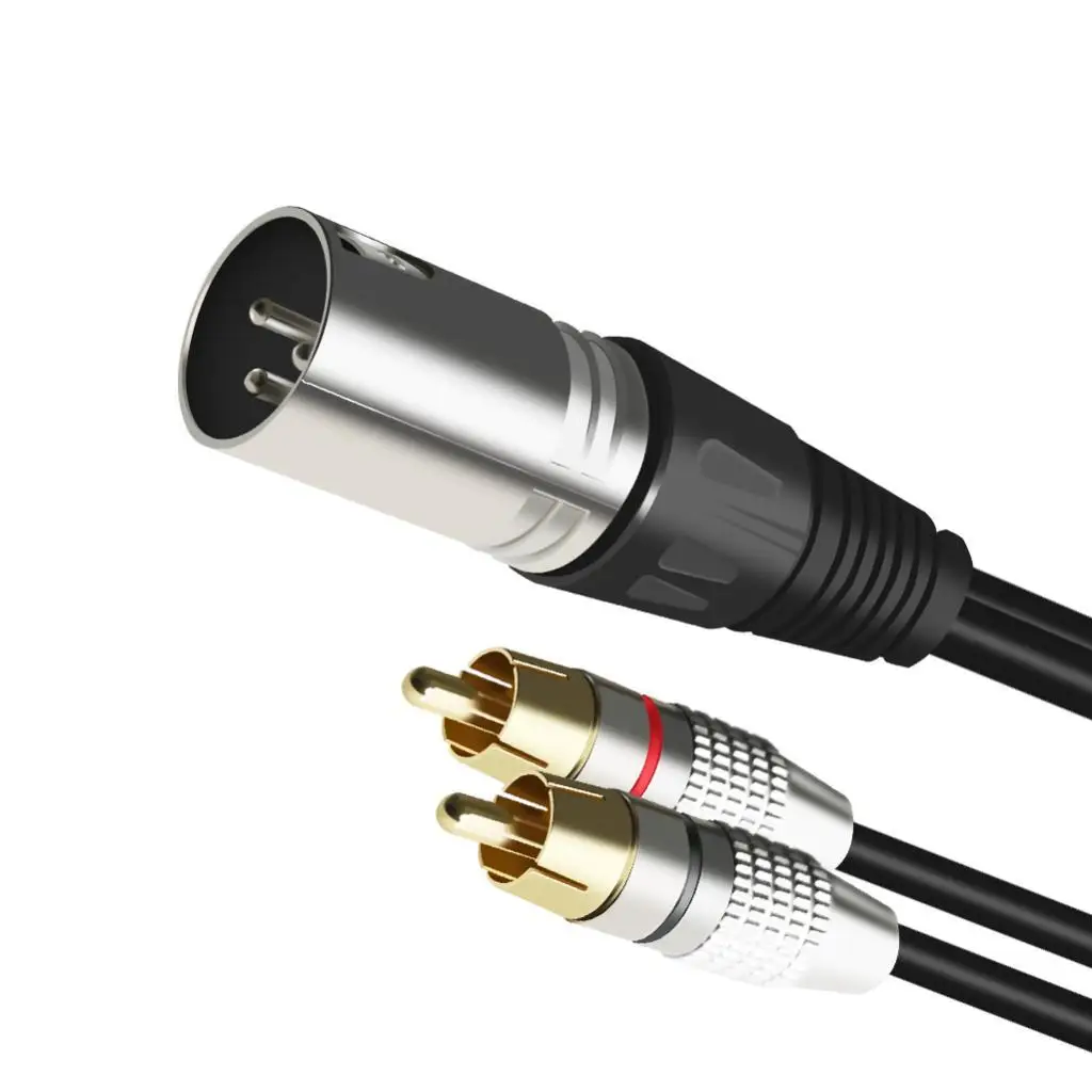 XLR Audio Splitter Cable to Rca Dual Male Rca Connectors Xlr Plug Adapter Sturdy Pvc for Dj Console - view 5