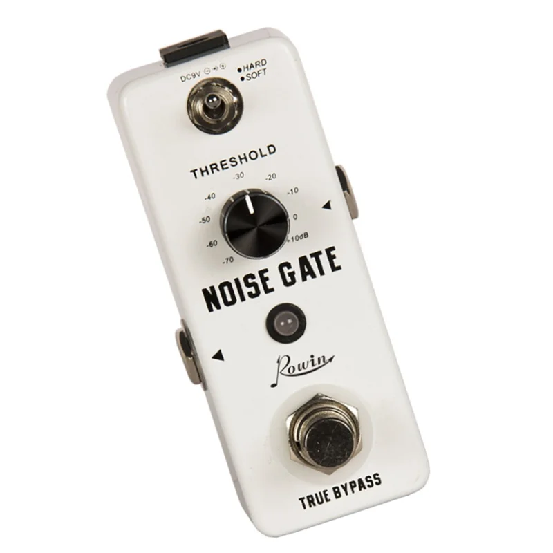 Rowin Noise Gate Guitar Pedal Guitar Effect Pedals Noise Suppression Effects for Electric Guitar Hard Soft Modes