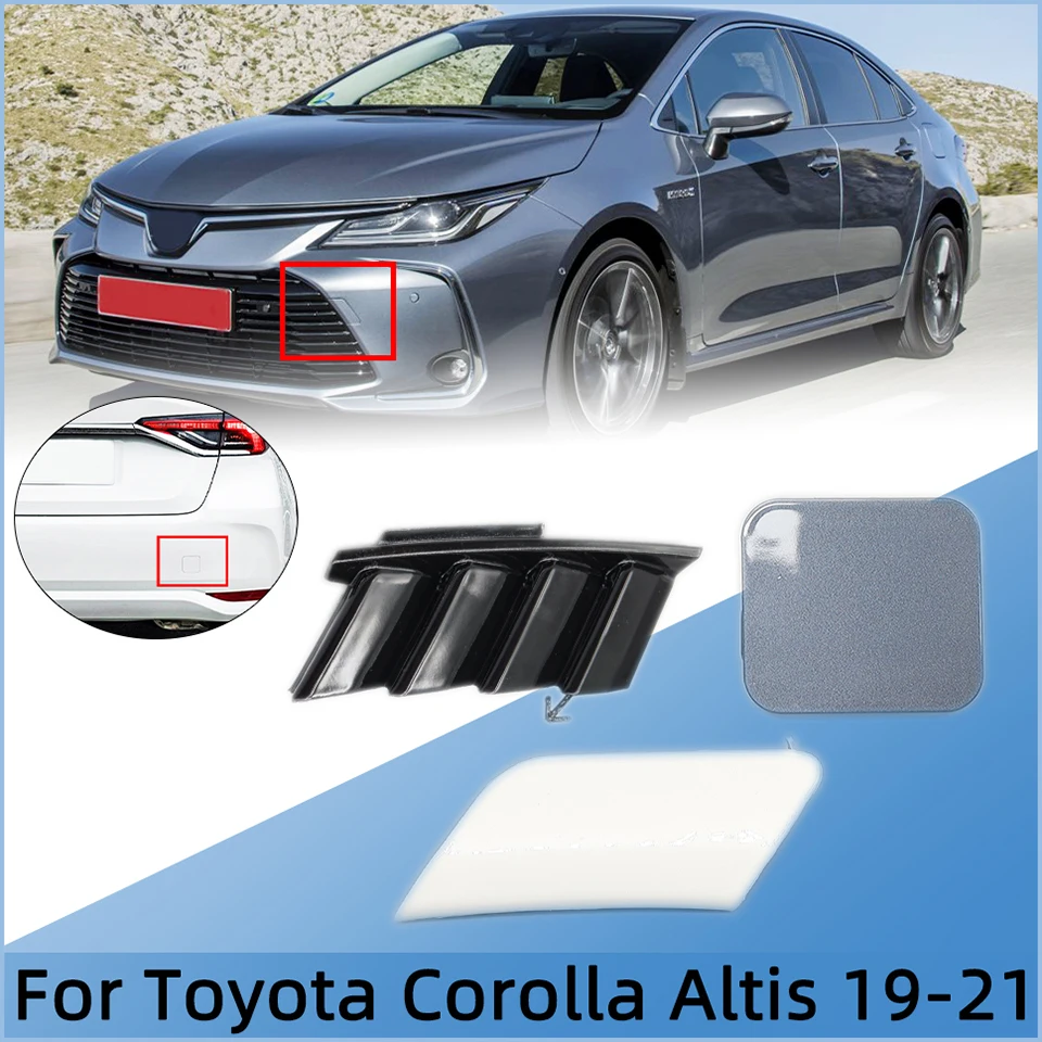 

Auto Front Rear Bumper Tow Hook Eye Cover Cap For Toyota Corolla Altis Sedan 2019 2020 2021 Towing Hook Hauling Trailer Lid Trim