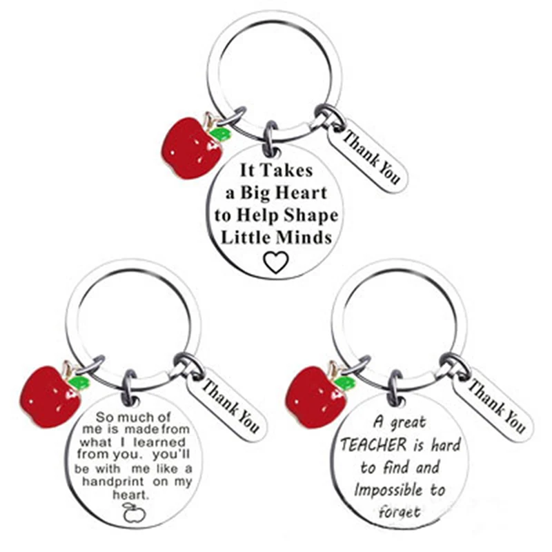 Teacher's Day Gift Ring Holder Keychain THANK YOU GIFT FOR TEACHER Nursery Teacher Keyring 2024 Teaching Assistant