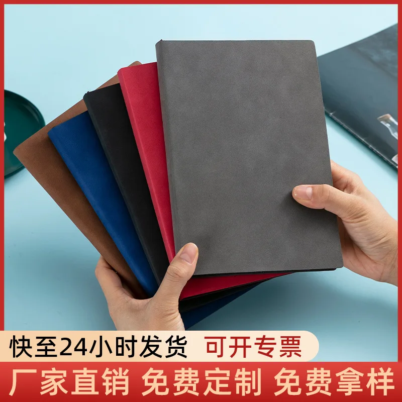 A5 retro sheepskin notebook custom business B5 meeting book A7 pocket book a6 strap notepad custom planner  notepads