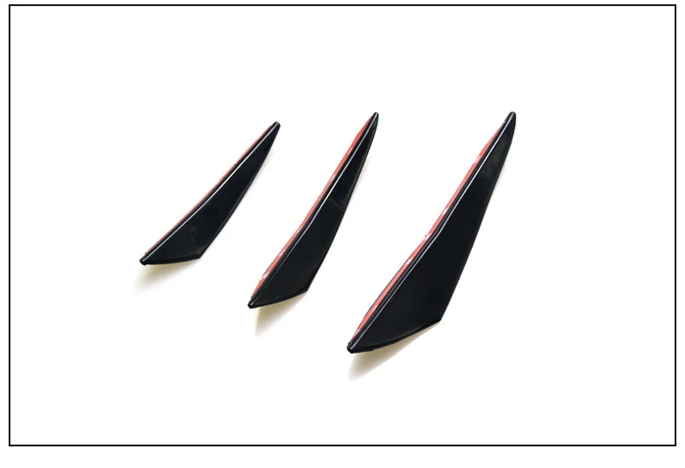 6 teile/satz Universal Auto Frontschürze Lip Schutz Ecke Anti-Scratch Diffusor Splitter Flossen Auto Körper Anti-Kollision Zubehör – Detail 8