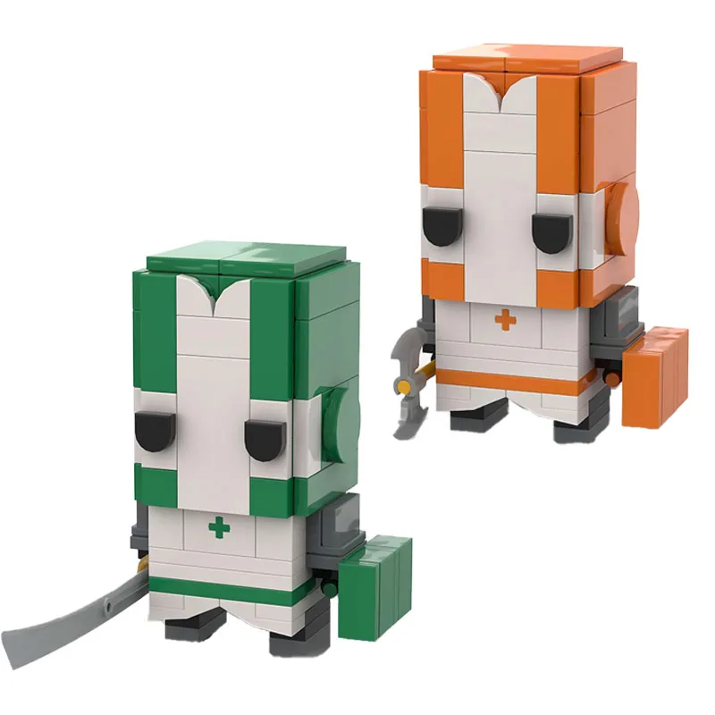 

Аниме фигурка героя строительные блоки MOC японский самурай фехтовальщик мультфильм Brickheadz модель детские игрушки-головоломки подарок на день рождения