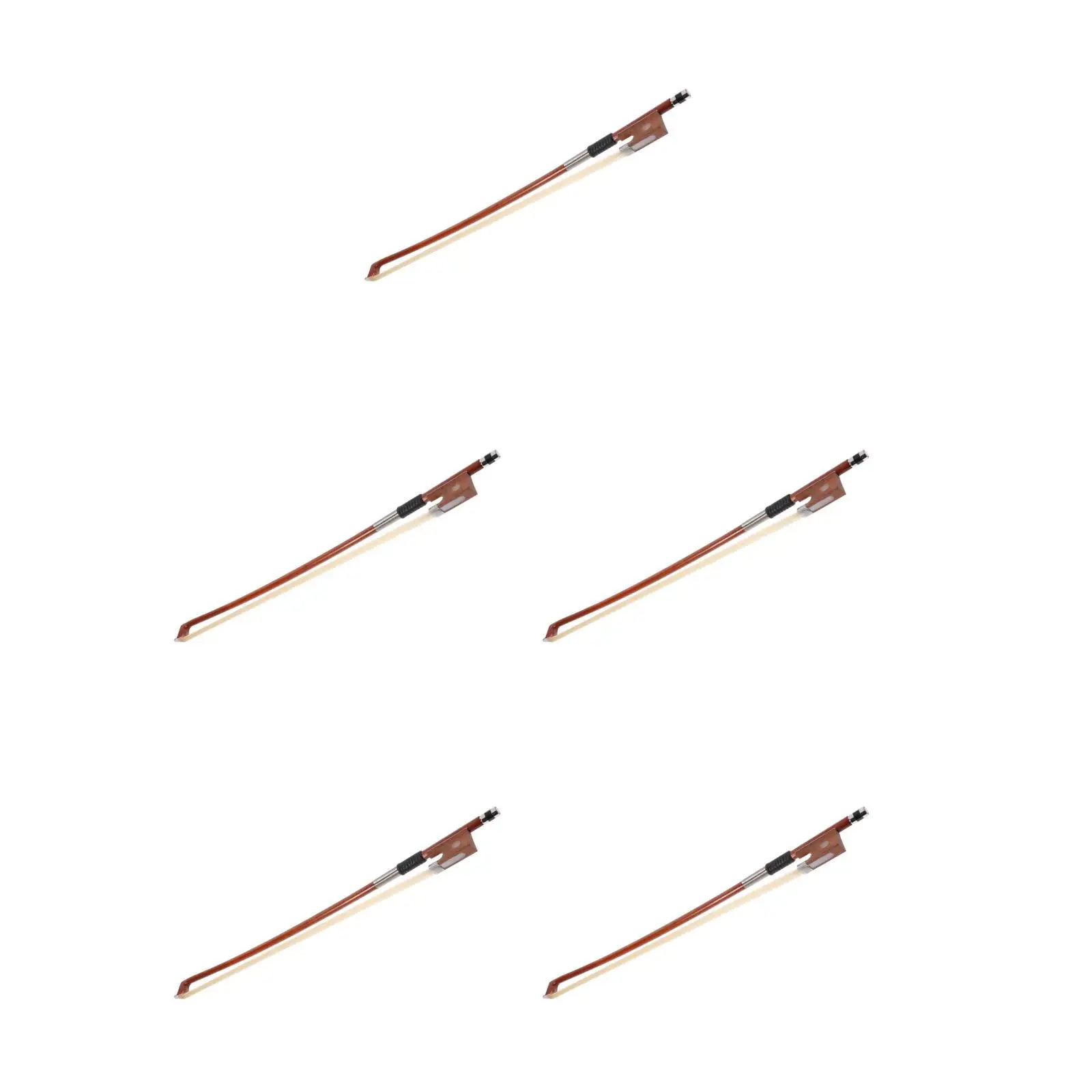 

5pcs 5 Count Violin Bow for Practice Viloin Violen Voilin Holstein Sandalwood Replacement