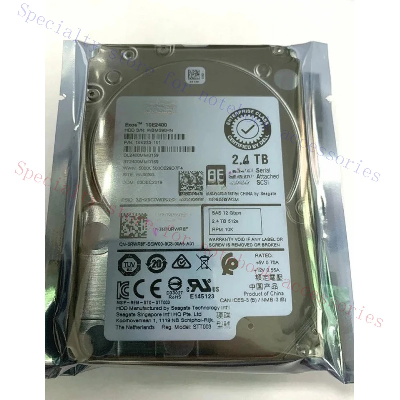 

R+ For RWR8F 2.4TB 10K SAS 2.5" 12Gbps HDD Hard Drive ST2400MM0159 01D0F5 1D0F5