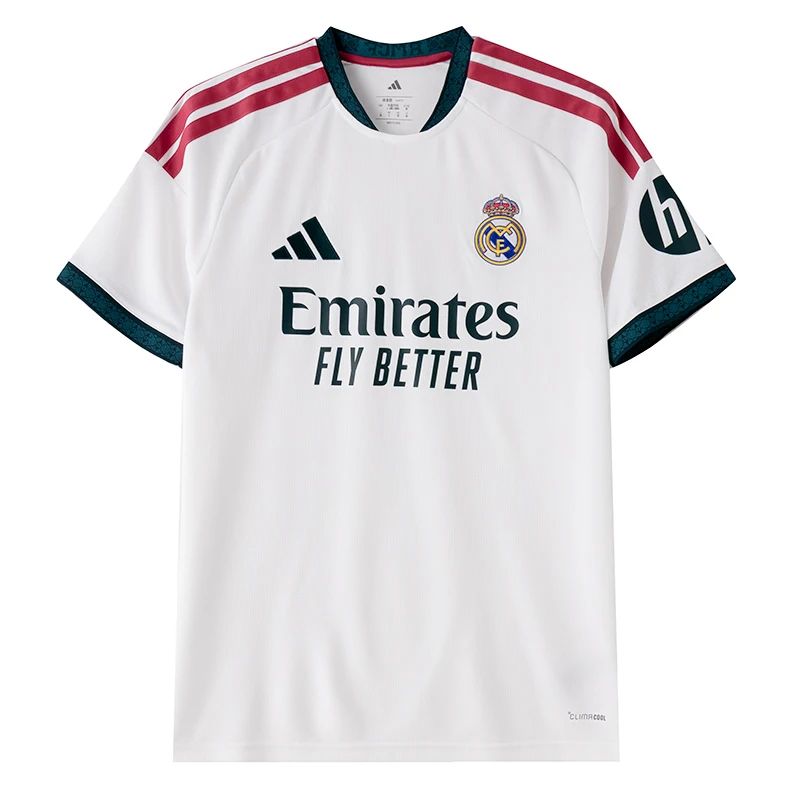 Adidas short-sleeve men's 26/27 season Real Madrid home fan edition football jersey T-shirt JZ7206