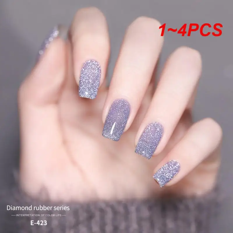 1~4PCS Uv Led 5ml Vibrant Uv/led Lamps Compatible Soak Off Varnish Sequin Gel Polish Popular Glitter Sequins Long-lasting