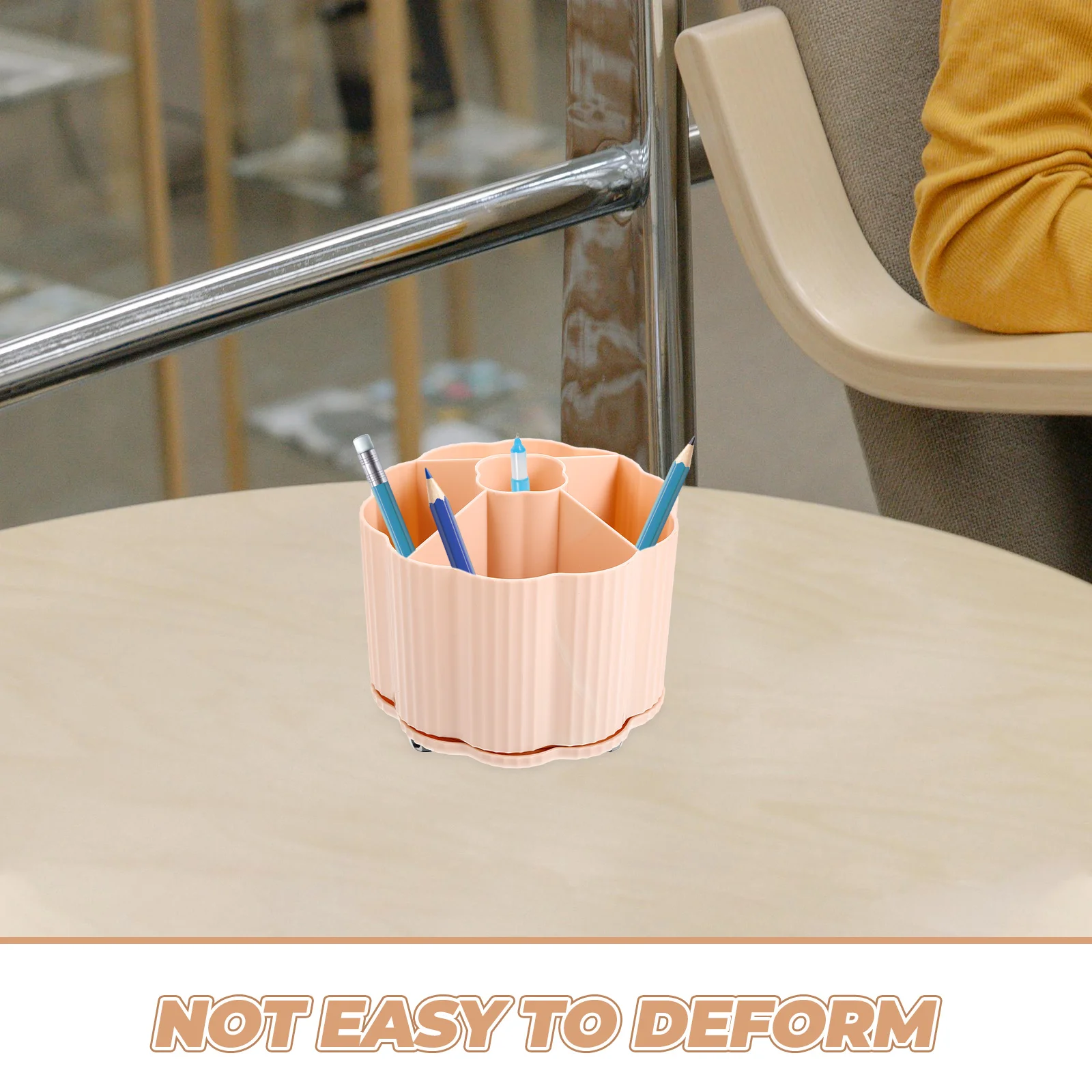 Pen Storage Box Makeup Brush Cup Pot Container Holder for Vanity Bucket Brushes