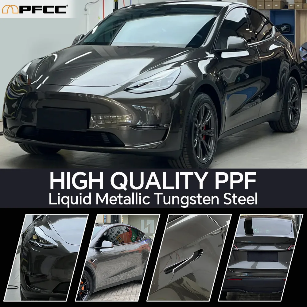 

Matte PPF for Tesla Model Y 2020 2021 2022 2023 2024 Accessories 8.5Mil TPU Scratch Resistant Paint Protection Film for Model Y