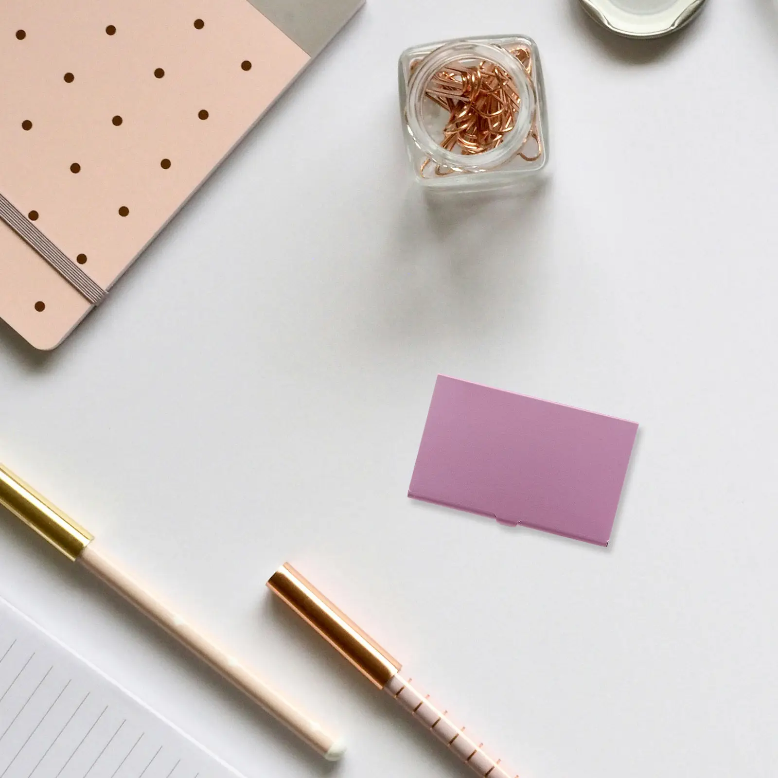 

2Pcs Aluminum Alloy Business Card Holder Metal Case Slim Name Card Organizer for Purse Pocket Office Travel Compact Protective