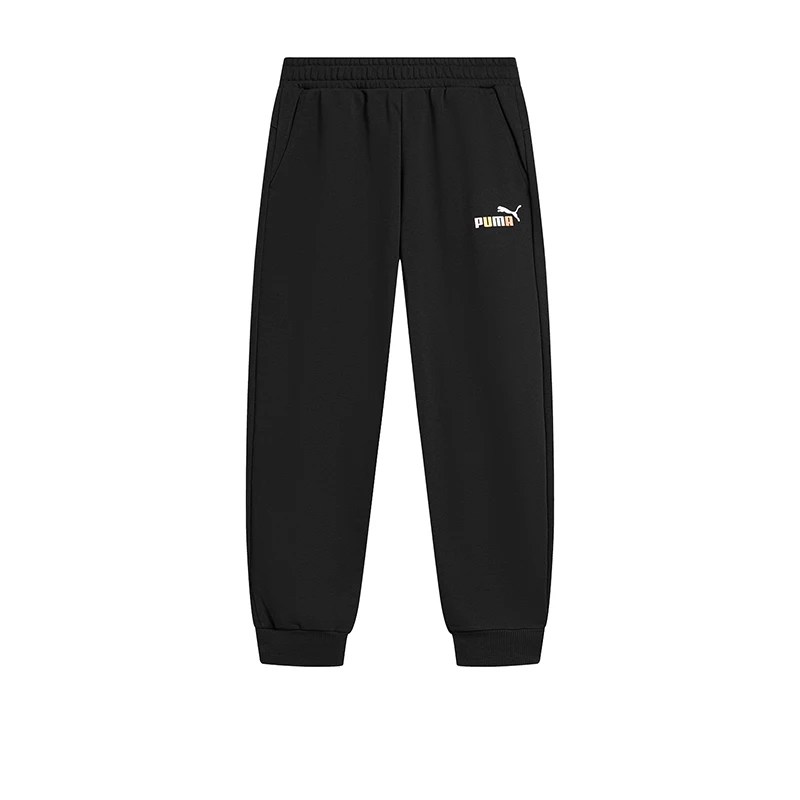 

Черные мужские и женские спортивные брюки Puma, повседневные вязаные длинные брюки 67872401