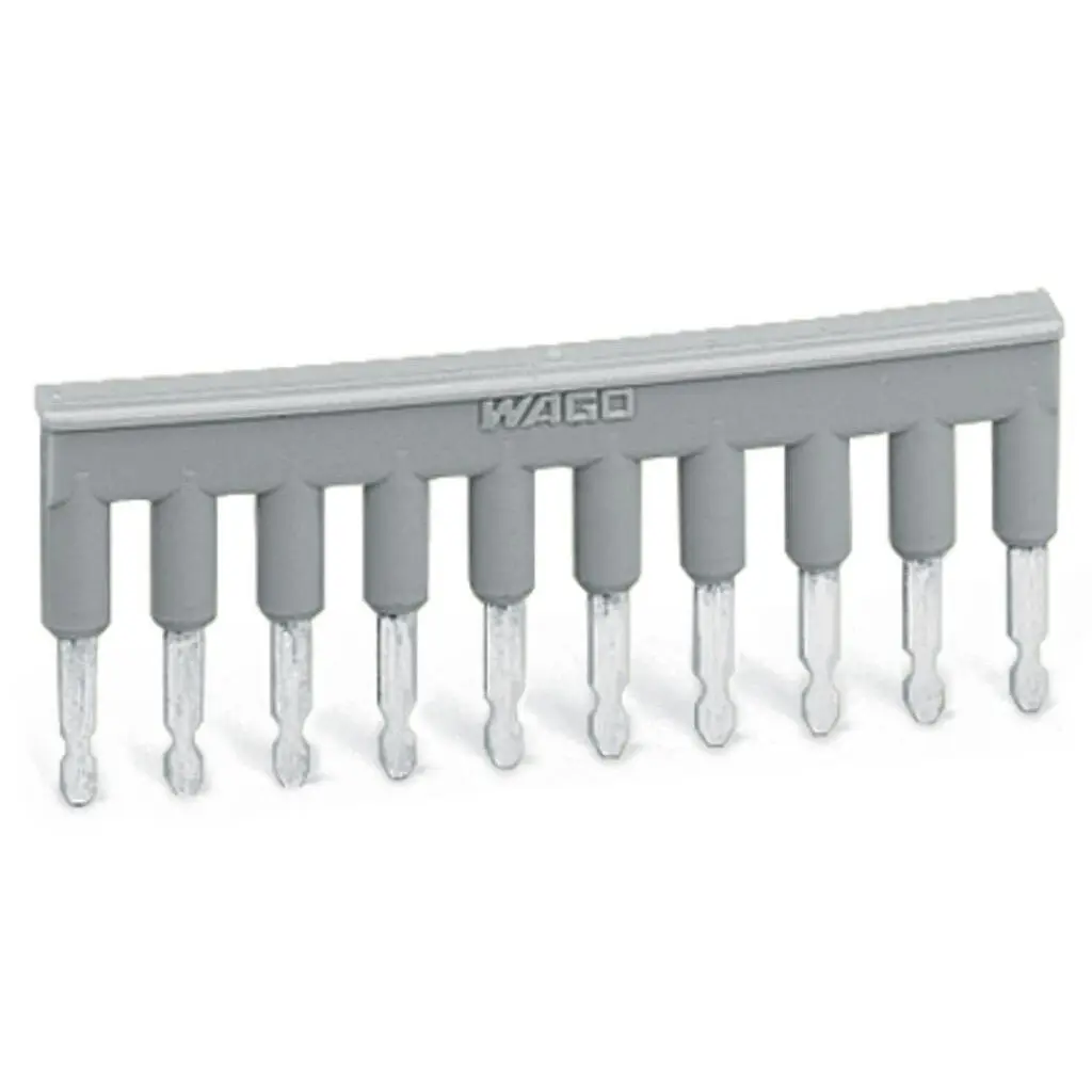 Original WAGO 280‑490 10‑Way Insulated Jumper Bar, Comb‑Type Cross Connector for 2.5mm² Rail‑mount Terminal Blocks Ready Stock