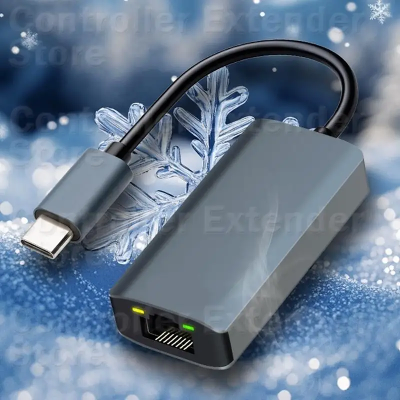 N84B USB 3.2 Тип C Тип C в RJ45 Ethernet Converters 5000 Мбит / с быстро скоростные сетевые адаптер Алюминиевый сплав