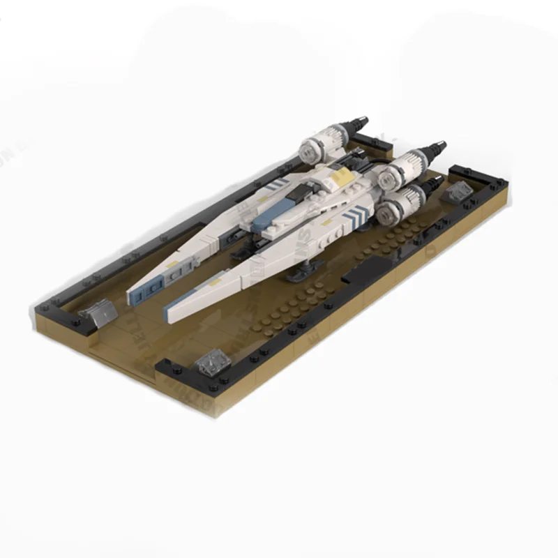 439pcs MOC Micro UT 60D UW Starfighter Renewed Space Battle Galaxy SciFi Model Building Blocks DIY Art Set Mega Mini Toy Gift
