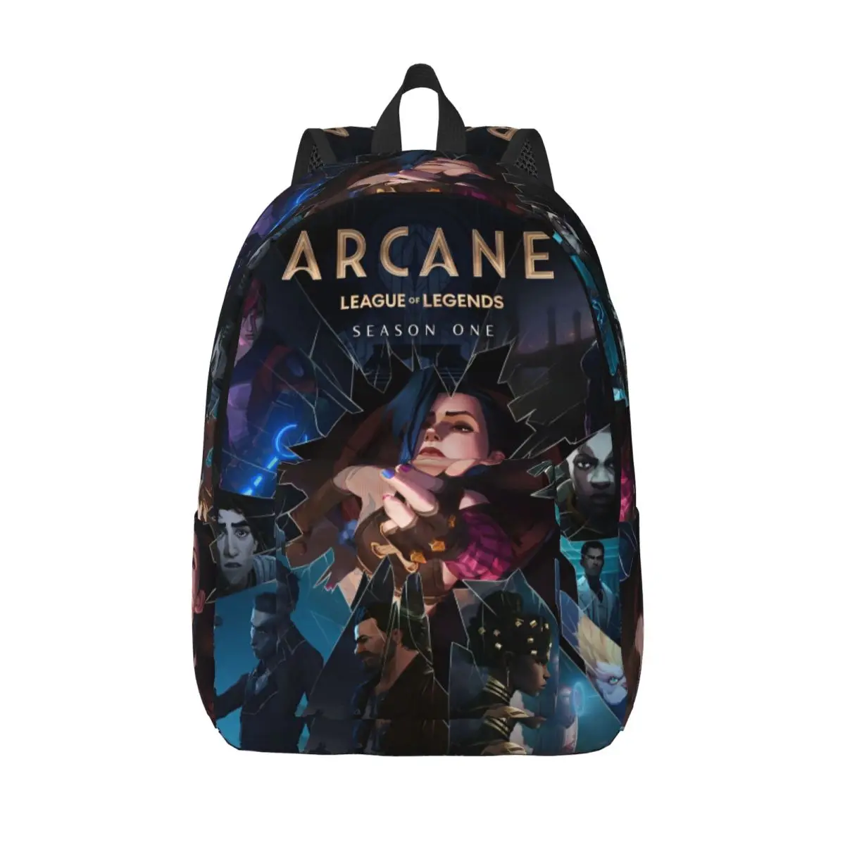 

Arcane Anime Backpack for Men Women Cool Student Hiking Travel Daypack College Shoulder Bag Outdoor