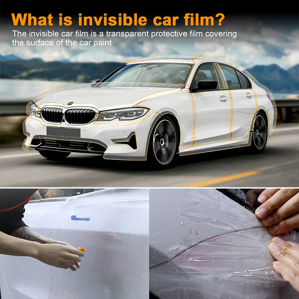 

Car Body stickers Engine Fender Rear Door PPF Paint Protection Film for BMW 3 Series BASE 2019-2022 Tpu Anti-Scratch Transpare