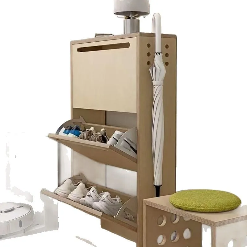 

Birch, shoe cabinet, simple, modern, household, porch, medieval