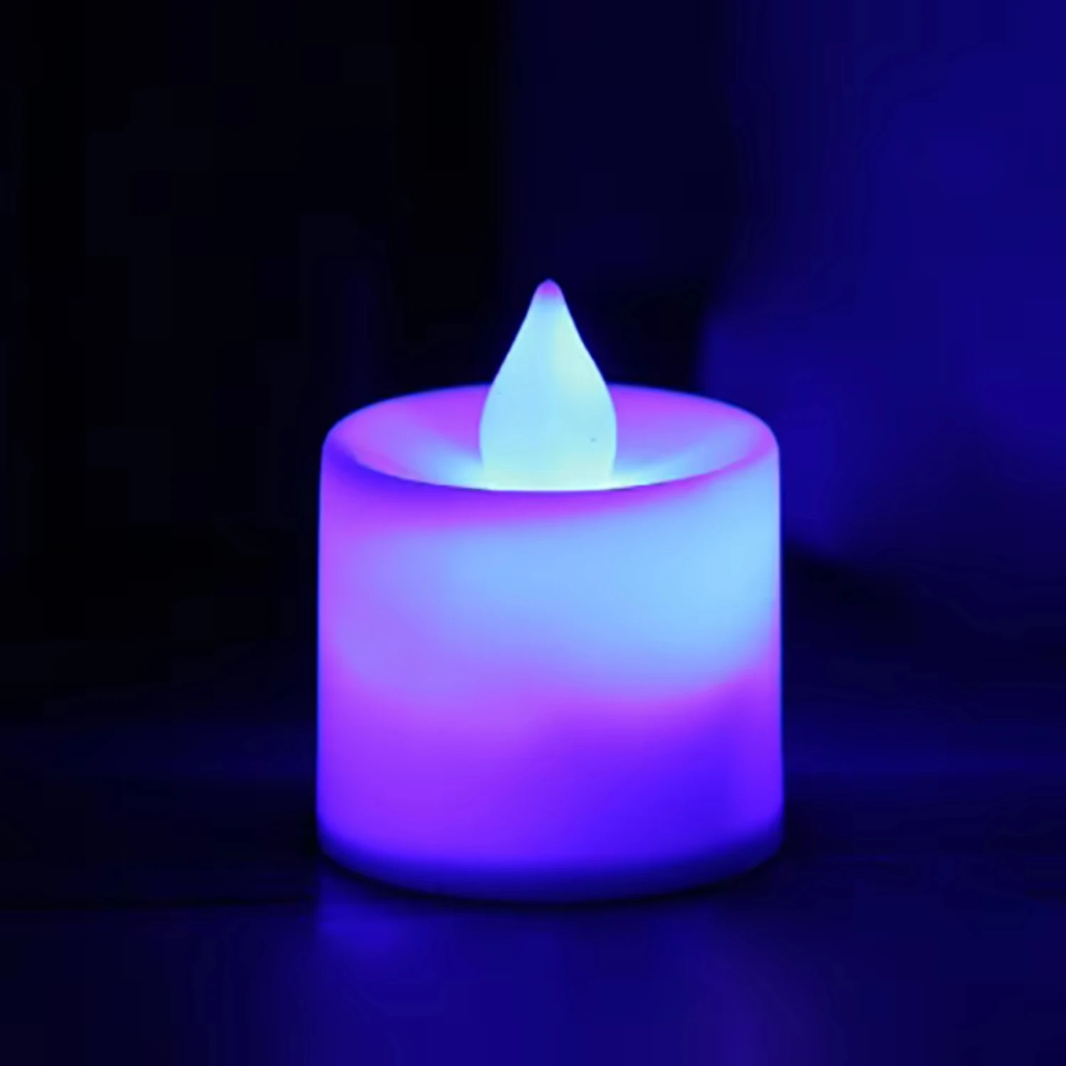 24pcs Many color  flameless led tea candle light electronic waterproof led candle for party  wedding birthday Heart candles