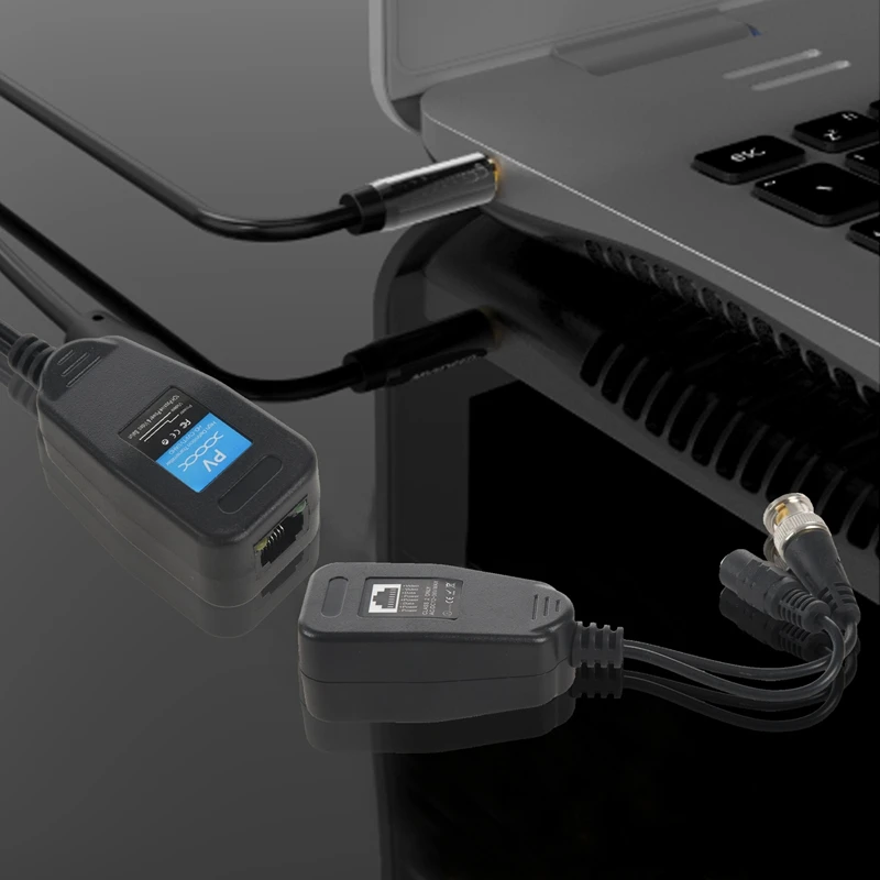 HD-CVI/TVI/AHD пассивный видеотрансмиттер с разъемом питания и RJ45 CAT5 8 пар