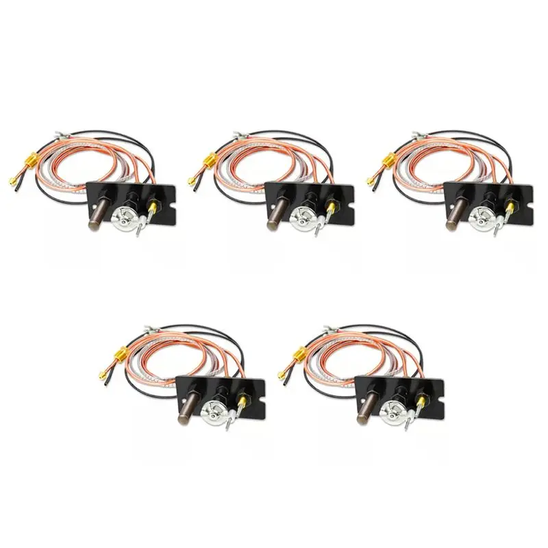 [Superx&KND]5X Propane & Natural Gas Fireplace Pilot Assembly Include Pilot Tube, Thermocouple And Ignitor Wire Used For Firepla